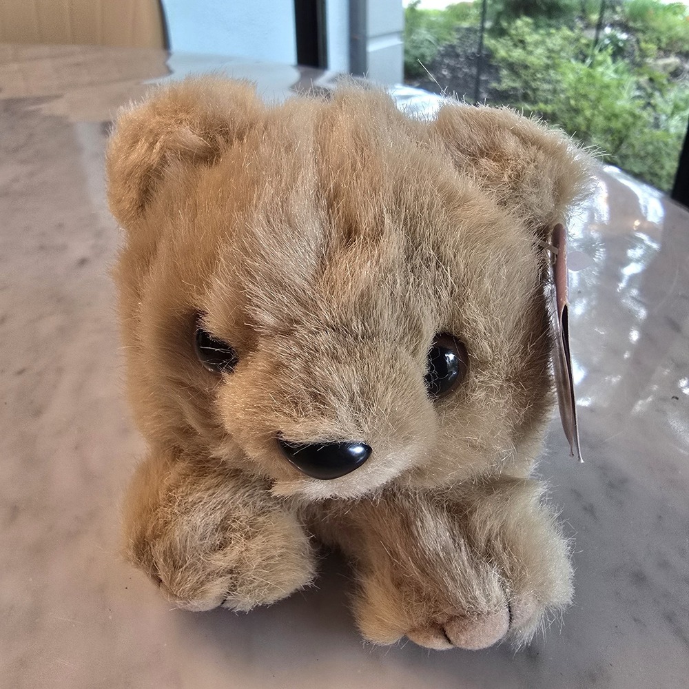 Vtg Puffkins Honey Bear Plush Stuffed Animal Retired Tag 1997 Swibco 4.5"